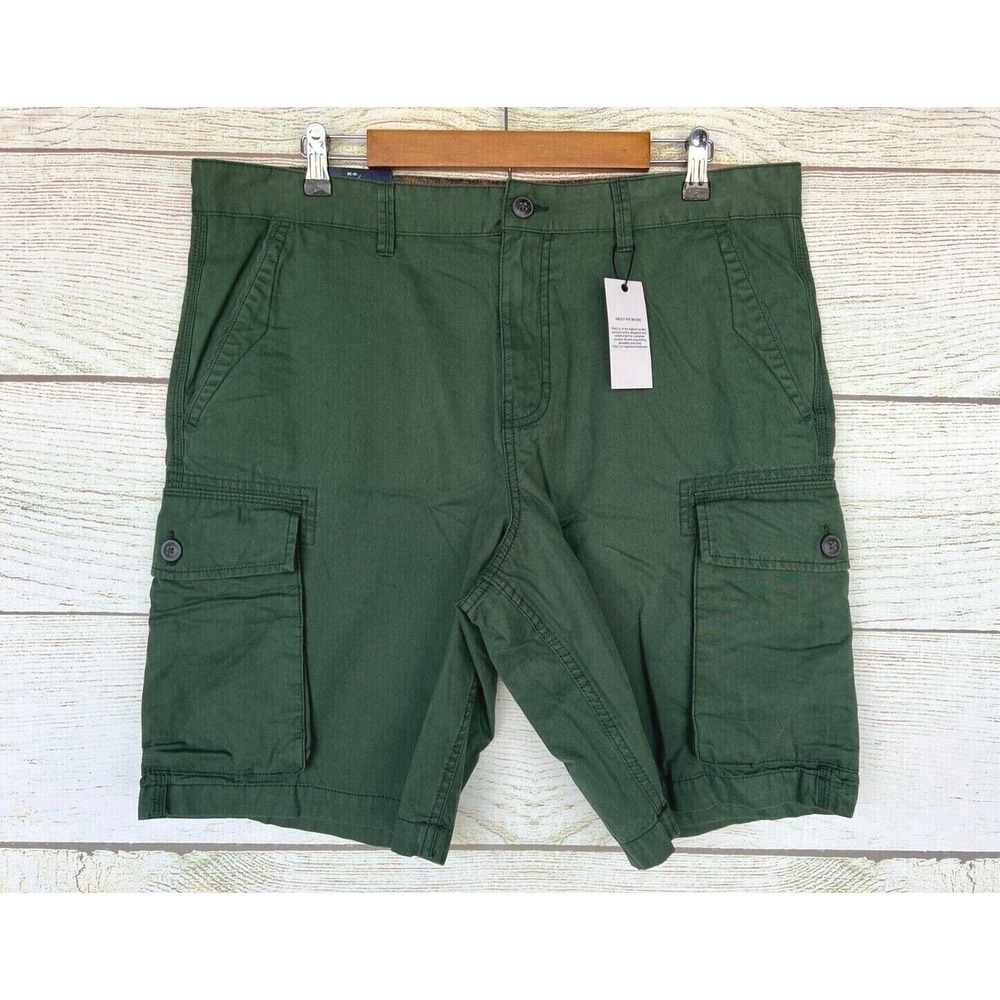PD&C Cargo Shorts Mens Size 38 Lightweight Woven Straight Fit Cargo Shorts New